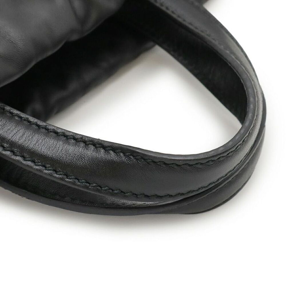 Gucci Leather Print Drawstring Backpack Black - image 4